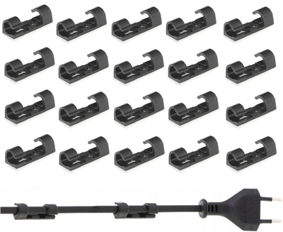 Organizér/kabelová spona 30x10mm, sada 20ks KELTIN
