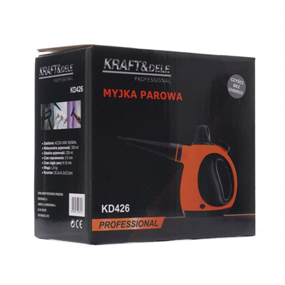 Multifunkční elektrický, ruční parní čistič s příslušenstvím 1100W KRAFT&DELE