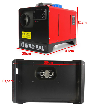 Naftové nezávislé topení 8kW, 230V/12V MAR-POL