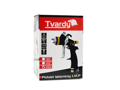 Pistole stříkací LVLP 2,0mm s horní nádobou TVARDY
