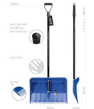 Hrablo na sníh ALPINUS METAL