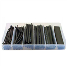 KRAFT&DELE KD10919 Smršťovací bužírky, černé, sada 100ks KRAFT&DELE