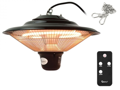 Závěsná lampa, infrazářič s dálkovým ovládáním 1500W GEKO