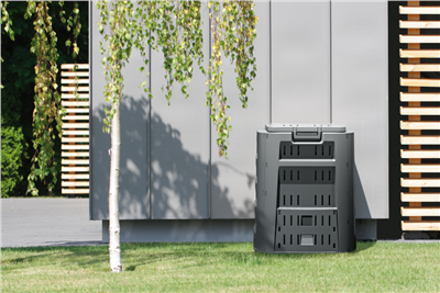 Plastový kompostér 220l COMPOGREEN, černý