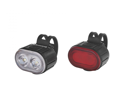 Osvětlení jízdního kola, sada přední 350mAh, zadní 230mAh KELTIN