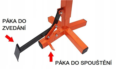 Stojan pod motorku, motocykl enduro, cross 135kg BJC