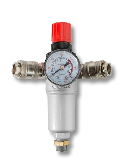 Regulátor tlaku s filtrem a manometrem 3/8" MAR-POL