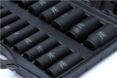Hlavice nástrčná rázová, sada 16 ks, 1/2“, 10-32 mm BJC