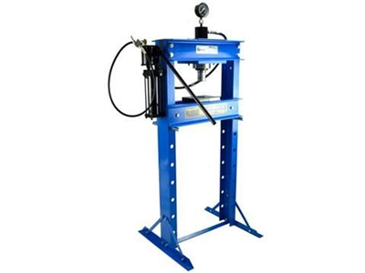 Hydraulicko-pneumatický dílenský lis 30t s manometrem GEKO