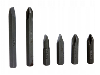 Úderový šroubovák s bity 6ks, 1/2" MAR-POL