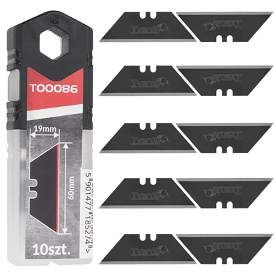 Čepele lichoběžníkové 60x19x0,6mm, SK2H, 10ks TVARDY