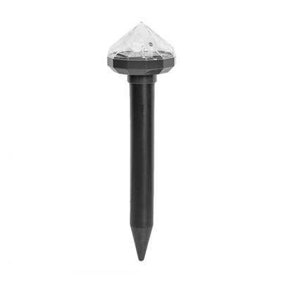 Solární odpuzovač krtků a hlodavců, diamantový, LED/ABS