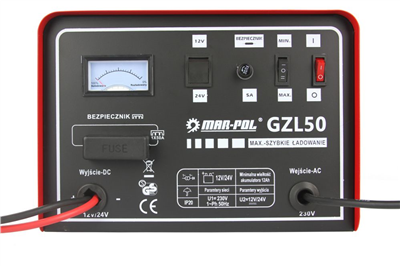 Nabíječka autobaterií 12/24V GZL-50 MAR-POL