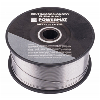 Svařovací drát trubičkový, 0,9 mm, 1 kg POWERMAT