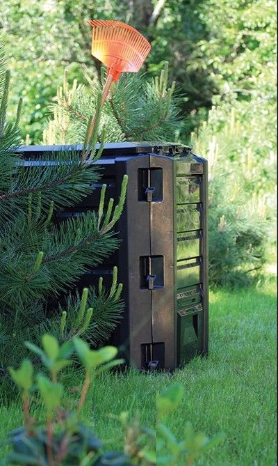 Plastový kompostér 380l COMPOGREEN, černý