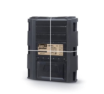 Plastový kompostér 380l COMPOGREEN, černý