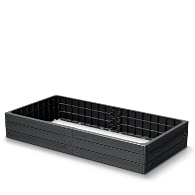 Vyvýšený záhon 1492x756x250mm, antracit BASE WOODY