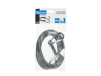 Guma upínací s karabinami 10mmx120cm GEKO