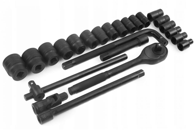 Profesionální Gola sada 1/2" 12-hran, 8-32mm, 24ks BJC