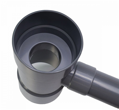 Sběrač dešťové vody s ventilem 100mm, šedý