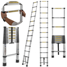 GEKO G02445 Teleskopický žebřík 3,8m, 150kg, hliníkový GEKO