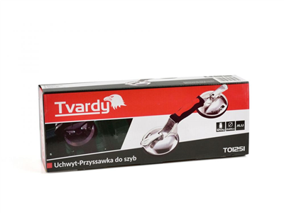 Přísavka na sklo a obklady, hliníková 2x125mm TVARDY