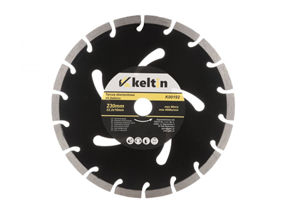 Kotouč diamantový segmentový 230x22.2x10mm KELTIN