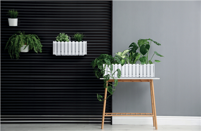 Květináč-truhlík 38x18cm bílý BOARDEE FENCYCAS