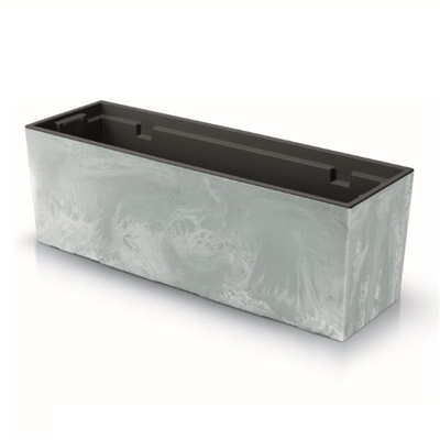 Květináč-truhlík 58cm, šedý URBI CASE BETON EFFECT