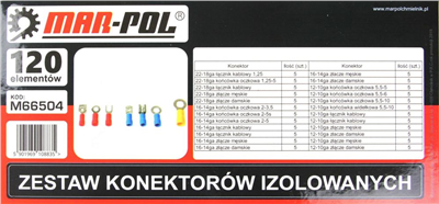 Izolovaný konektor, sada 120ks MAR-POL