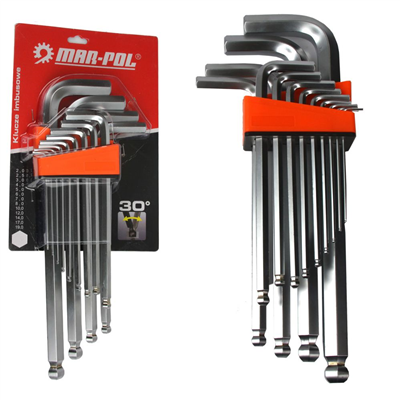 Imbusové klíče 2-19mm 13ks MAR-POL