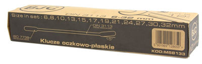 Klíče očko-otevřené 6-32mm, 12ks BJC