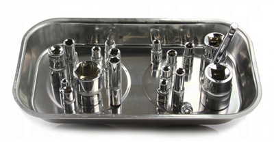 Magnetická miska obdélníková 240x140mm, 2 magnety MAR-POL