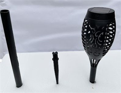 Pochodeň LED s plamenem, solární nabíjení BASS