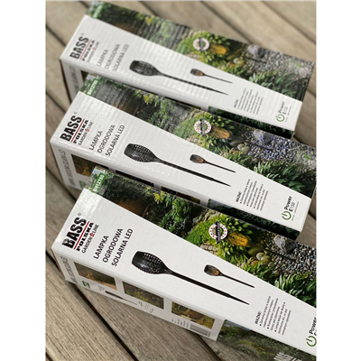 Pochodeň LED s plamenem, solární nabíjení BASS