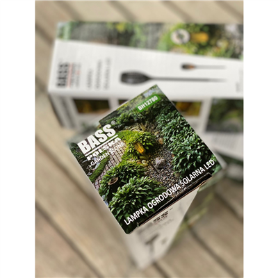 Pochodeň LED s plamenem, solární nabíjení BASS