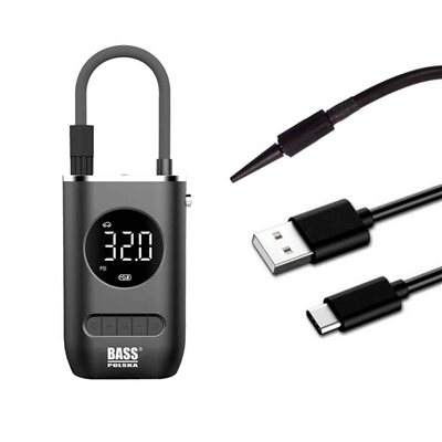 Aku mini kompresor 7,4V s LED svítilnou BASS