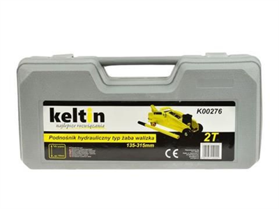 Pojízdný hydraulický zvedák 2t, 135-315mm v plastovém kufru KELTIN