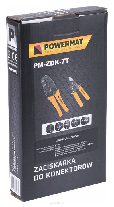 Krimpovací kleště, sada 7v1 POWERMAT