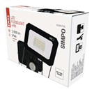 EMOS ZS2323 LED reflektor SIMPO s pohybovým čidlem, 20 W, černý, neutrální bílá