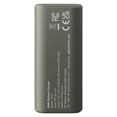 Nabíječka baterií GP Eco E221 + 2x AA ReCyko 2100