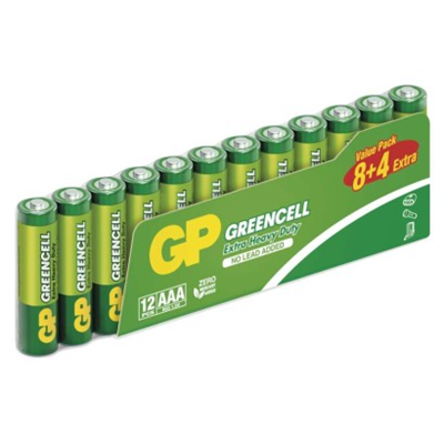 Zinková baterie GP Greencell AAA (R03)