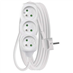 Prodlužovací kabel 5 m / 3 zásuvky / bílý / PVC / 1,5 mm2
