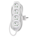 Prodlužovací kabel 5 m / 4 zásuvky / bílý / PVC / 1 mm2