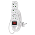 Prodlužovací kabel 1,2 m / 3 zásuvky / s vypínačem / bílý / 