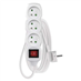 Prodlužovací kabel 3 m / 3 zásuvky / s vypínačem / bílý / PV
