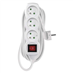 Prodlužovací kabel 7 m / 3 zásuvky / s vypínačem / bílý / PV