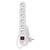Prodlužovací kabel 3 m / 6 zásuvek / s vypínačem / bílý / PV