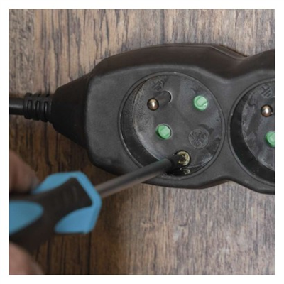 Prodlužovací kabel 3 m / 5 zásuvek / černý / PVC / 1 mm2
