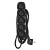 Prodlužovací kabel 3 m / 5 zásuvek / černý / PVC / 1 mm2